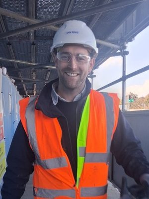 Ian Ring, principal of EPC Components, on site